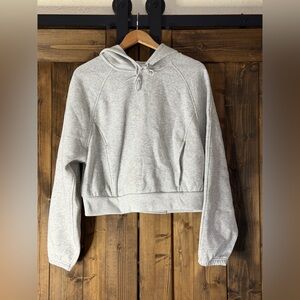 Heather Gray Women's Cropped Hoodie